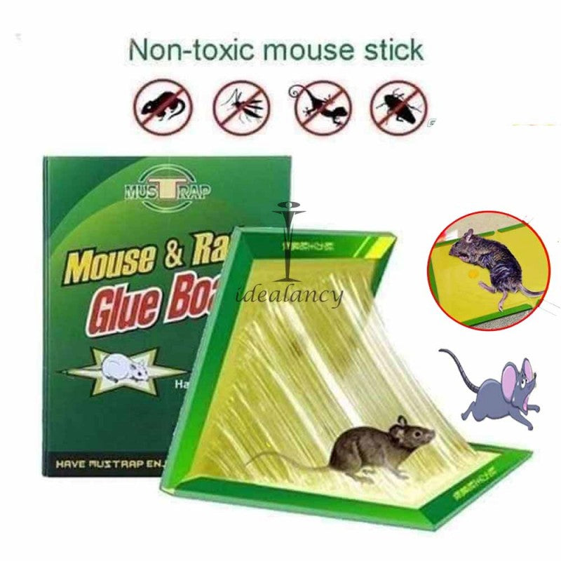 (Pack of 10) Sticky Glue Mouse Trap Book Essential Rat Catcher For Home and Dorm Cleaning