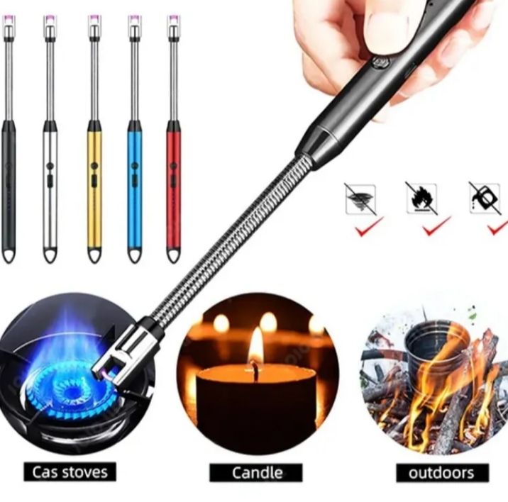 Multipurpose Portable Rechargeable Electric Lighter for Everyday Home and Kitchen Outdoor Use