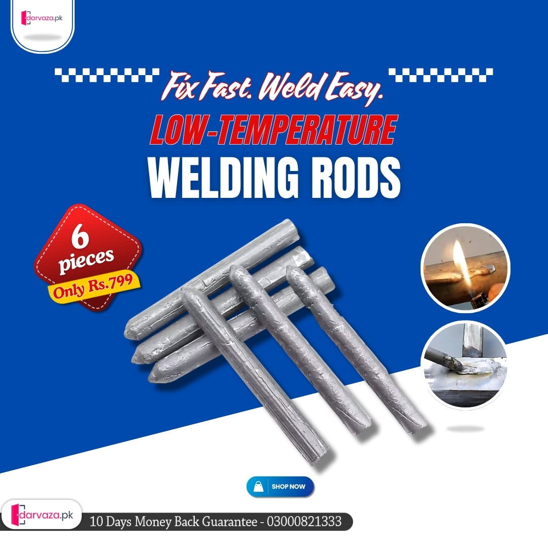 6 Pcs Low Temperature Welding Rods Easy to Melt