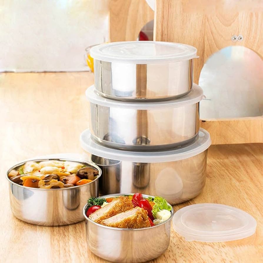 Stainless Steel 5pcs Bowl Set (Box Packing)
