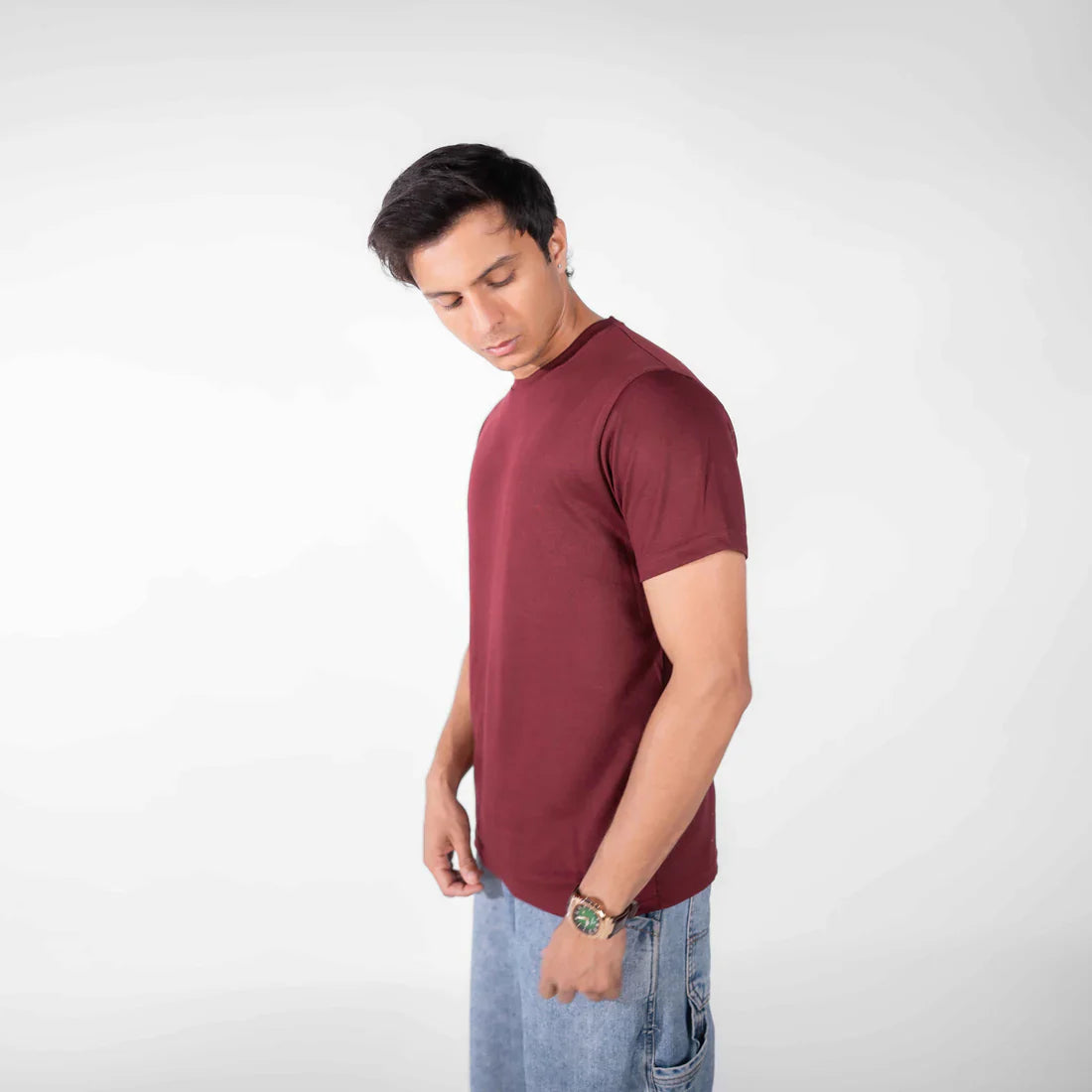Maroon Basic T-Shirt