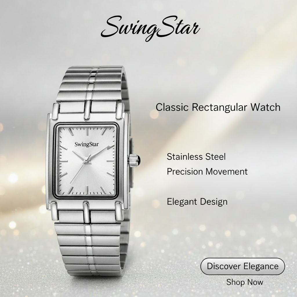 Swingstar Silver & White Dial Man Watch