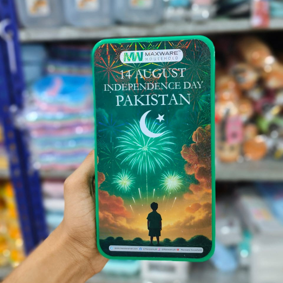 14th August Independence Day Lunch Box for Kids β Green & White Flag Theme