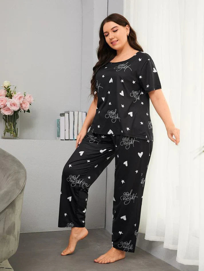 Black Goodnight Comfort Nightwear