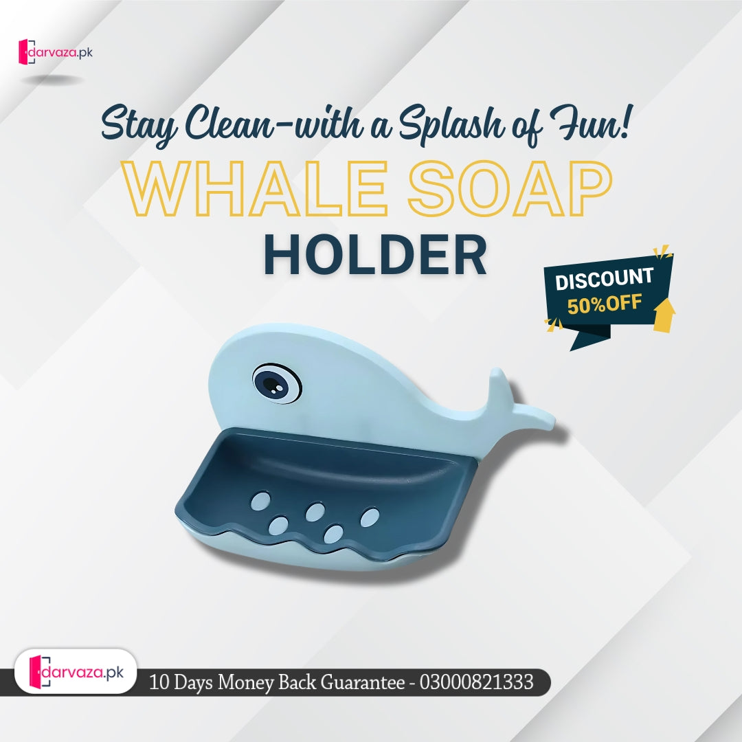 Self-Adhesive Wall Mounted Whale Soap Holder