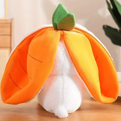 Reversible Floppy Rabbit Carrot Plush Toy