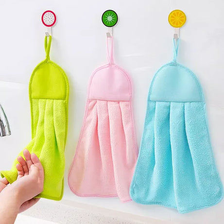 1Pc Hanging Microfiber Kitchen Hand Towel