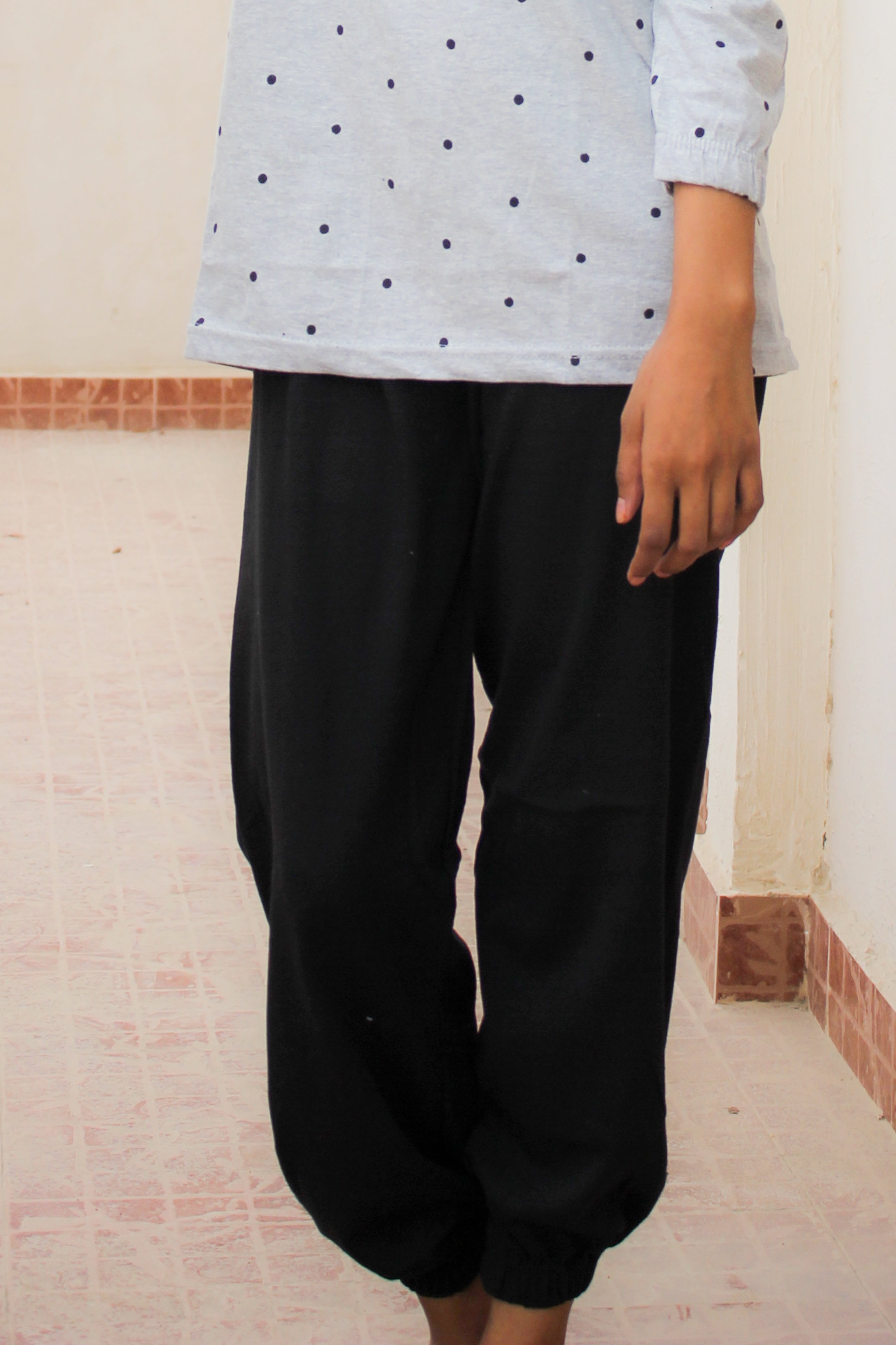 Gray Bear Women's Nightwear Set (Full Sleeves)