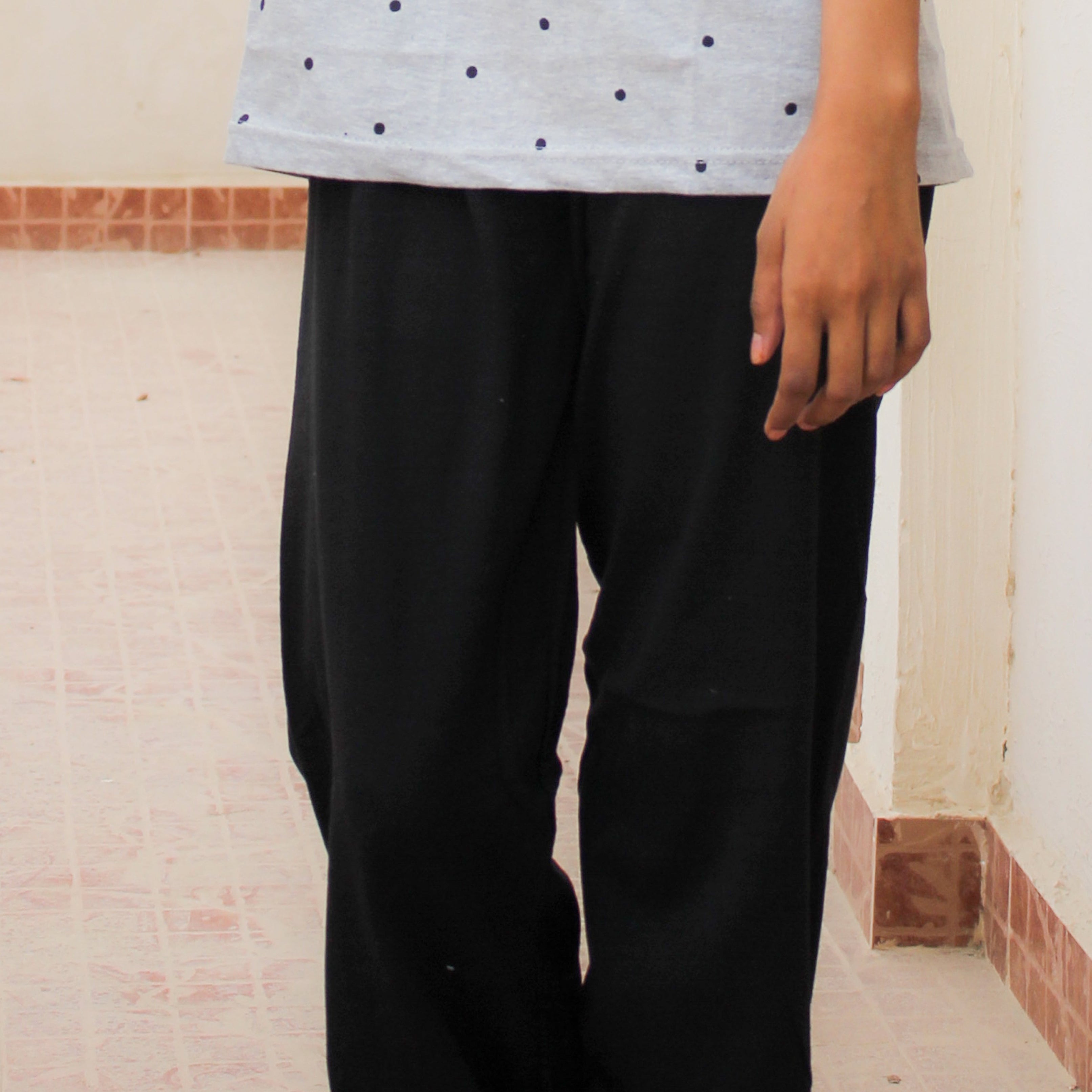 Gray Bear Women's Nightwear Set (Full Sleeves)