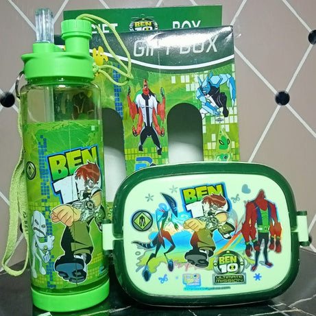 Stylish and Modern Design Set Pack of 02 Lunch Box and Water Bottle for Child School