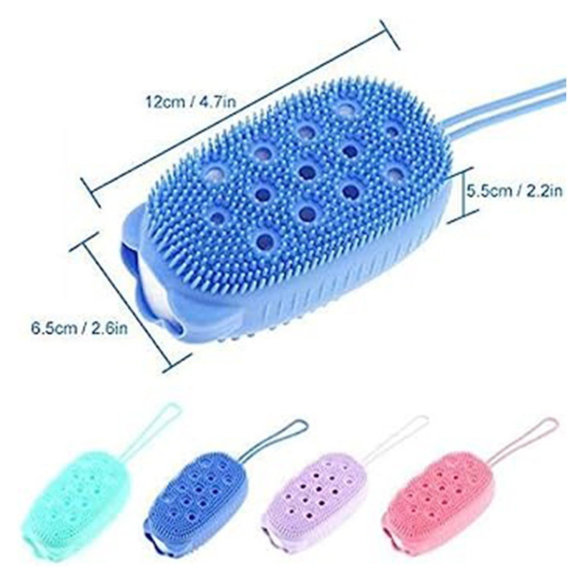 Silicone Body Scrubber Shower Scrub Sponge
