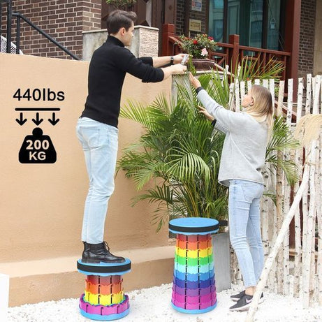 Foldable Telescoping Stool – Adjustable Portable & Super Strong