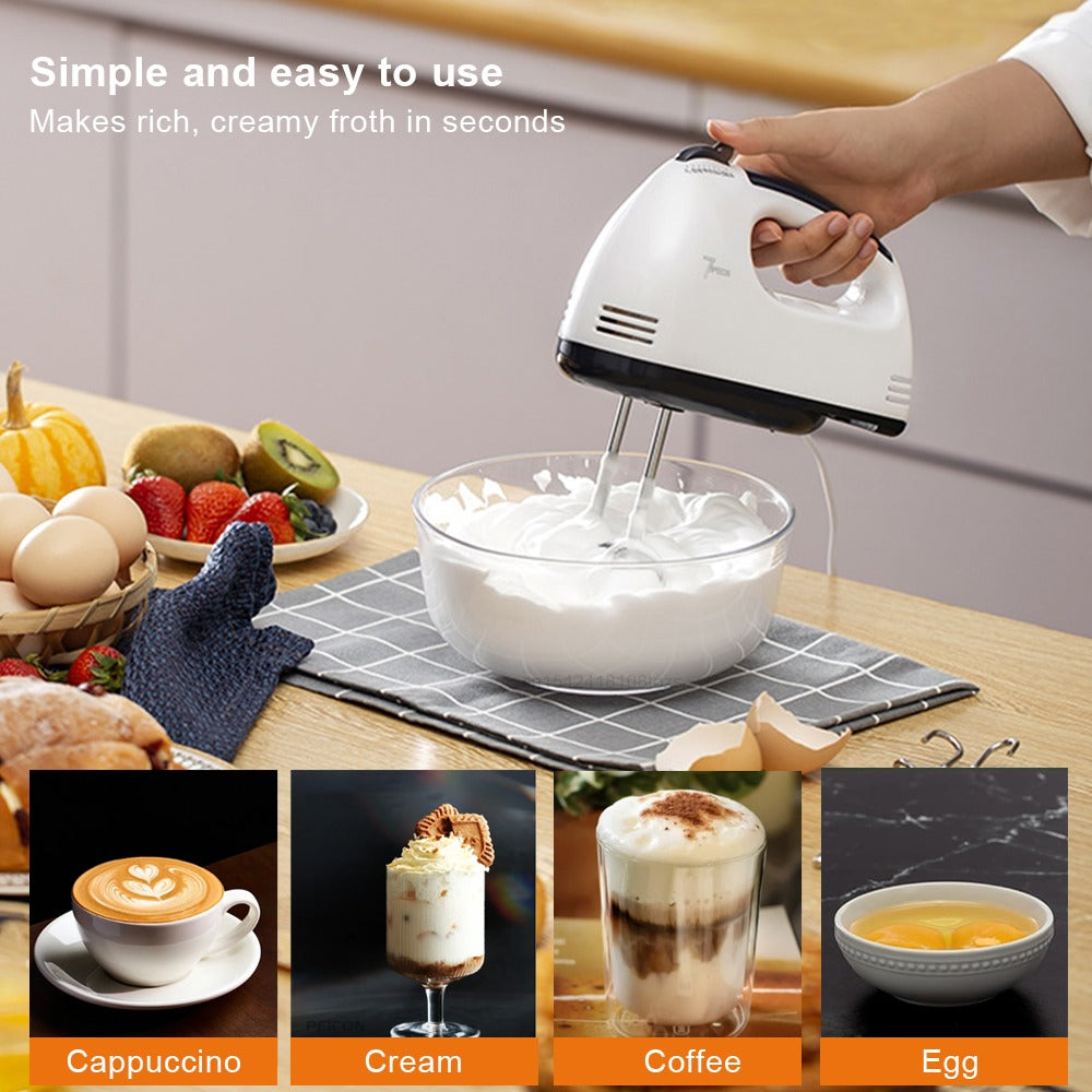 High-Power Handheld Electric Egg Beater For Household Egg Beater and Dough Baking Mixer