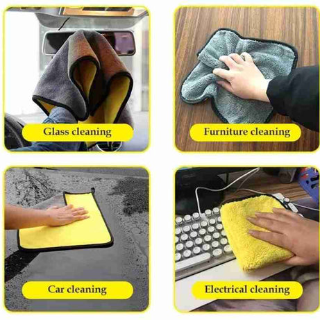 (Pack of 3) Microfiber Multifunctional Cleaning Cloth