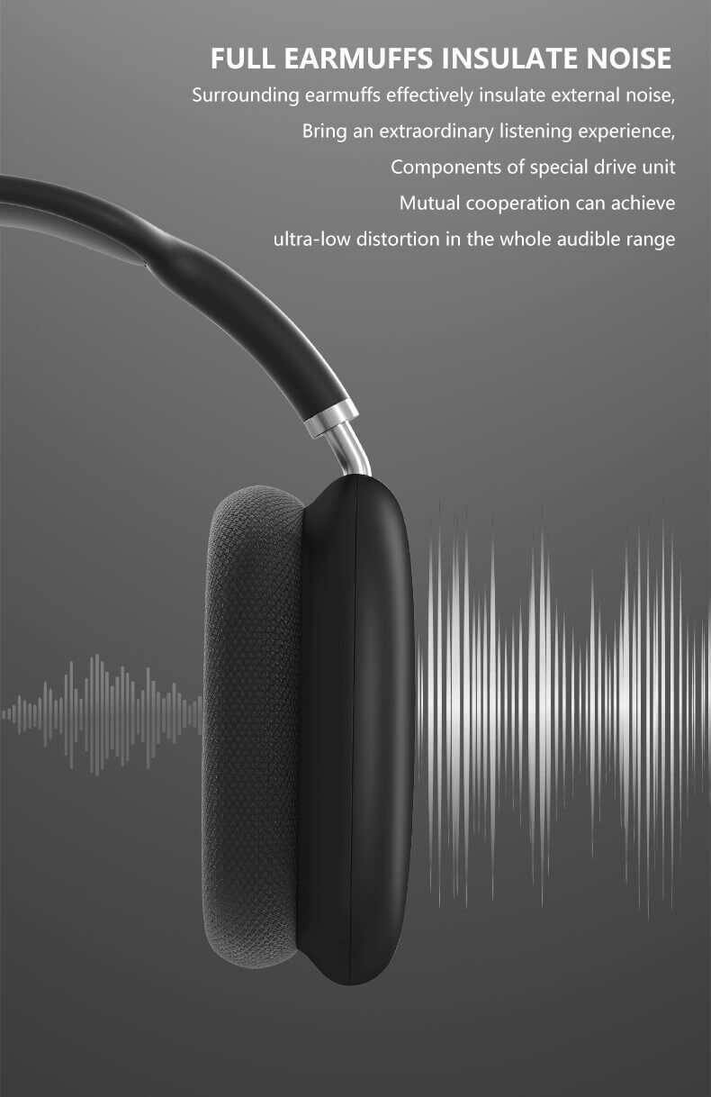 P9 Pro Max Wireless Bluetooth Headphones With Mic and Gaming Stereo Headset