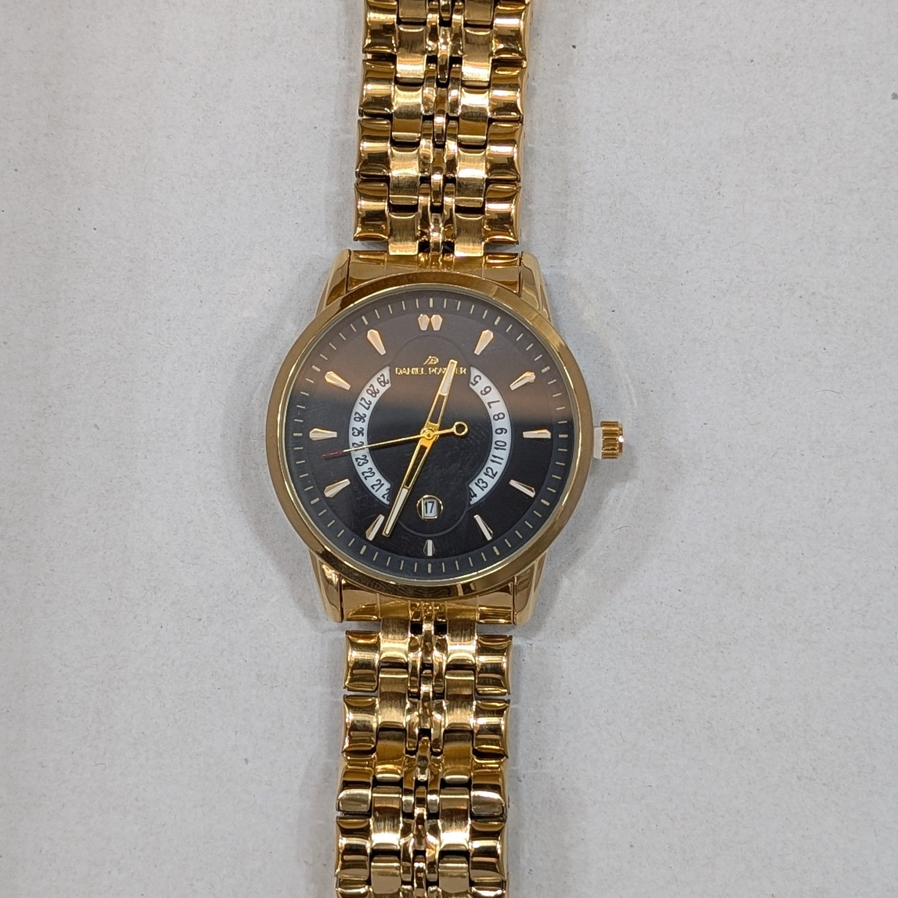 Danel Imperial Golden & Black Dial Men Watch