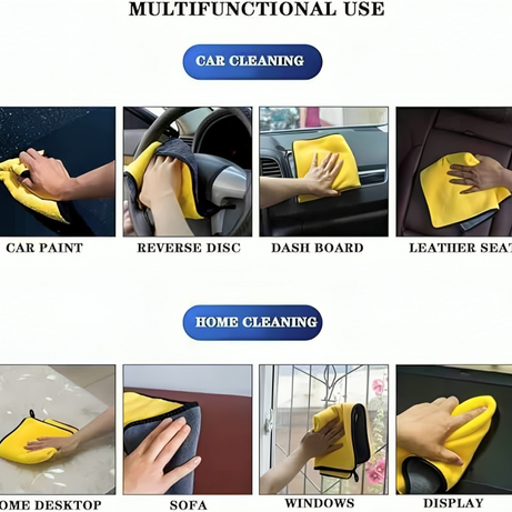 (Pack of 3) Microfiber Multifunctional Cleaning Cloth