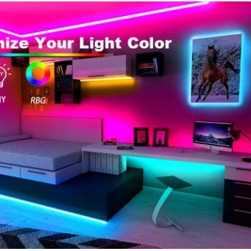 RGB 300 Color Led Strip Lights with Remote & Power Supply
