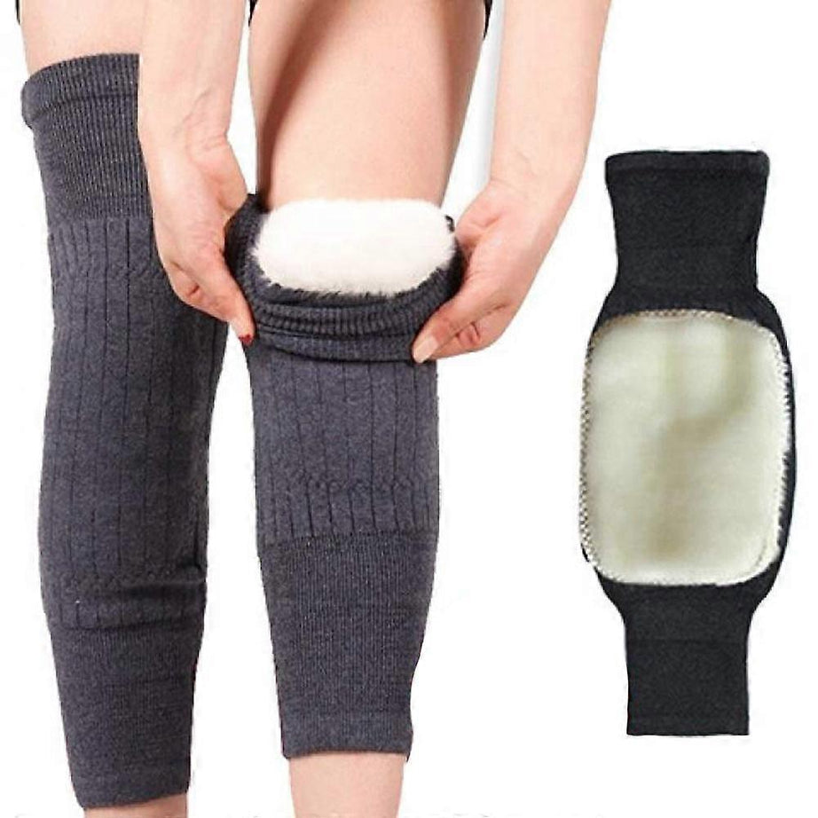 Thick Warm Wool Knee Warmer Pads – Super Elastic Knee Support Protector