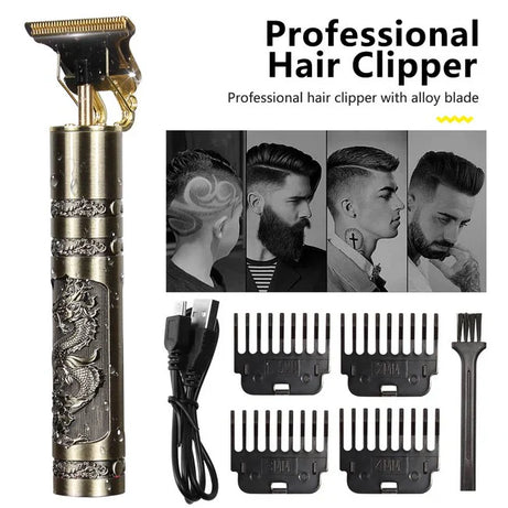 T9 Hair Cutting Machine Hair Clippers Rechargeable Beard Shaver for Men