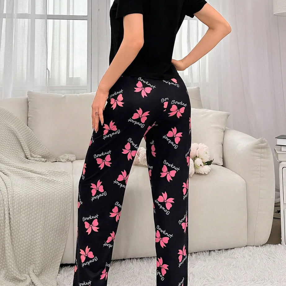 Black Bowknot Nightwear