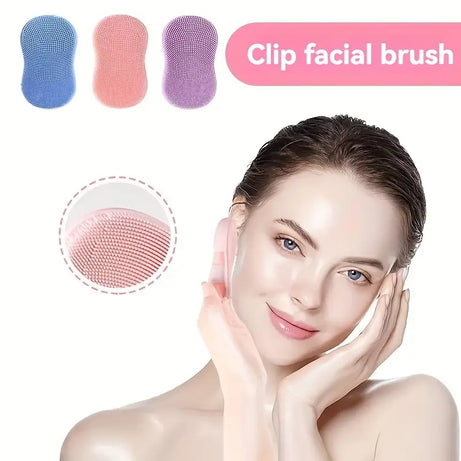(Pack of 2) Soft Silicone Manual Facial Cleansing Finger Face Brush for Makeup Removal Nose and Wing Cleaner for Women