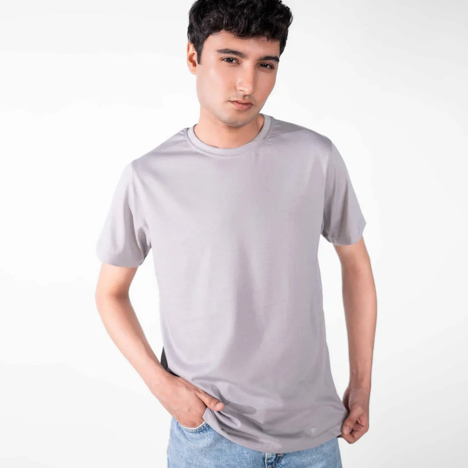 Steel Grey Basic T-Shirt