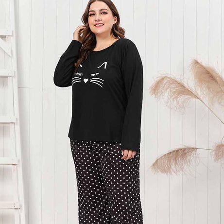 Black Meow Nightwear