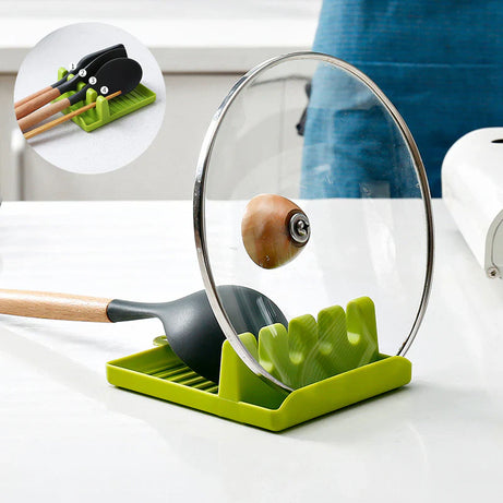 Multi-Use Kitchen Utensil & Pot Lid Holder