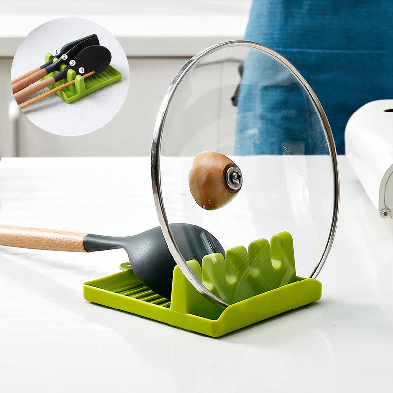 Multi-Use Kitchen Utensil & Pot Lid Holder