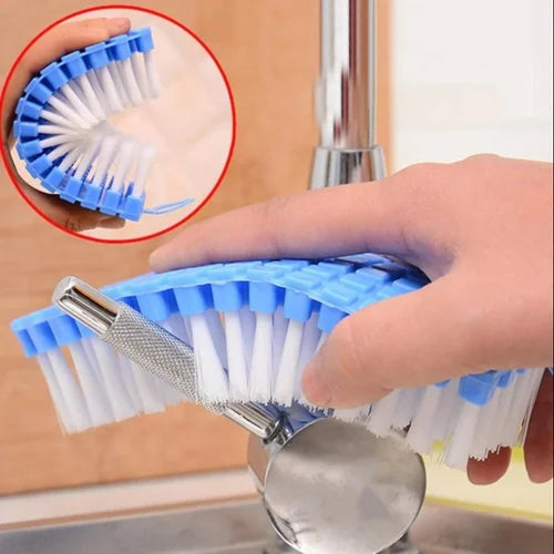 (Pack of 2) Multipurpose 360 Degree Flexible Brush for Cleaning The Unreachable Parts of Your Kitchen, Bathroom Convenient and Easy to Use