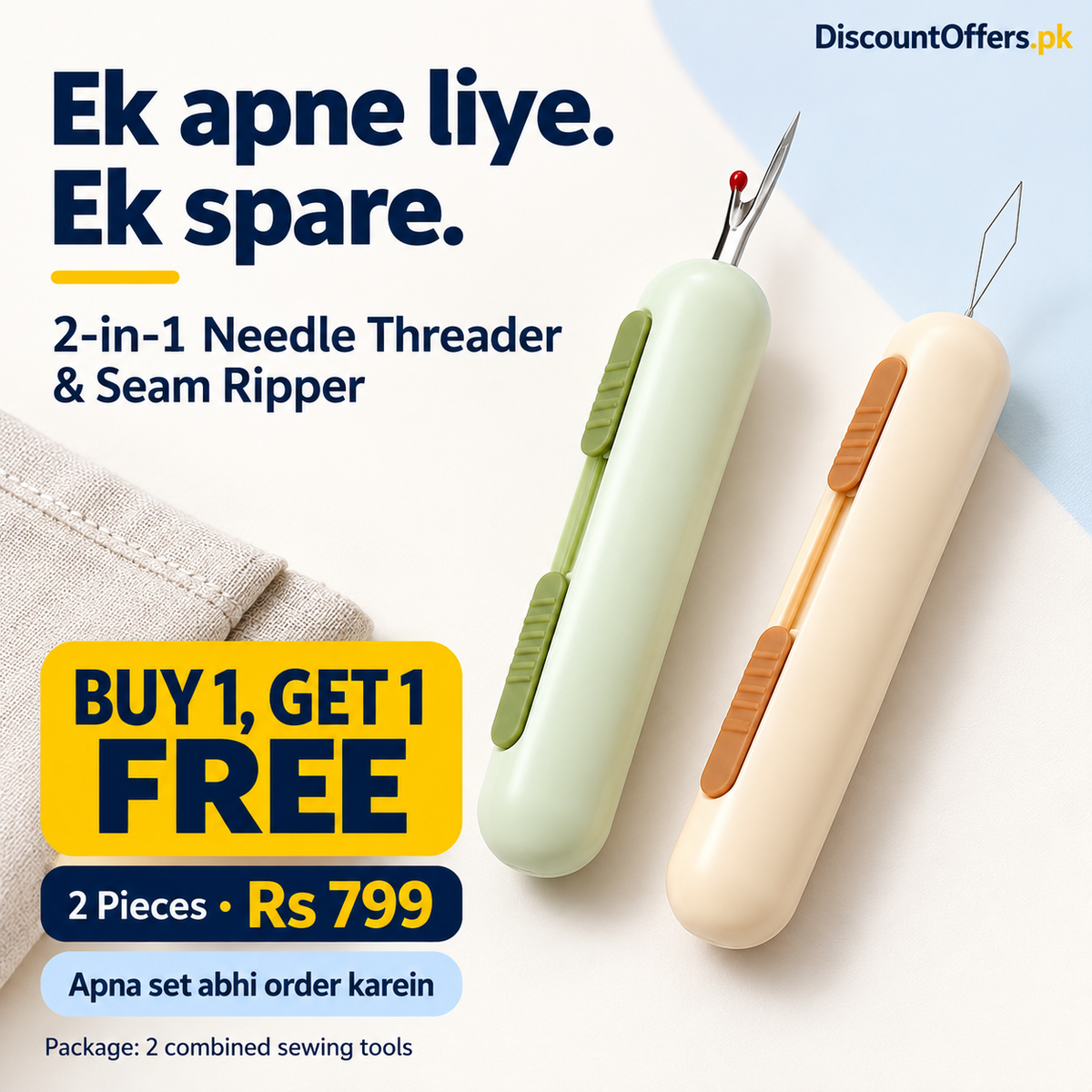 2-in-1 Needle Threader & Seam Ripper