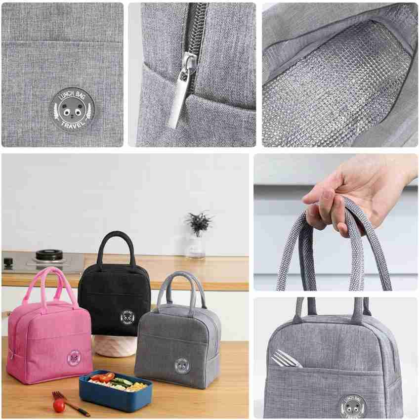 Portable Universal Fit Water Resistant Thermal Insulated Oxford Fabric Lunch Bag Tote with Thickened Design for Outdoor Use