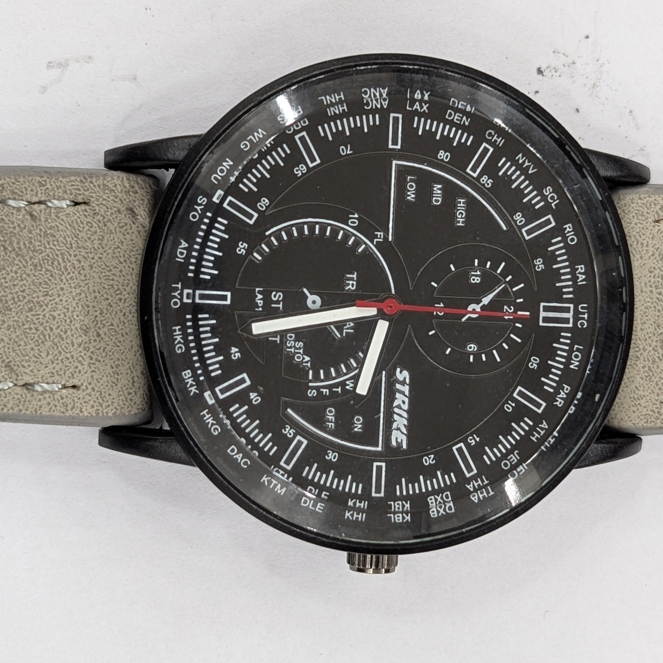 GearLine Dual Strap Gray & Blue Men Watch