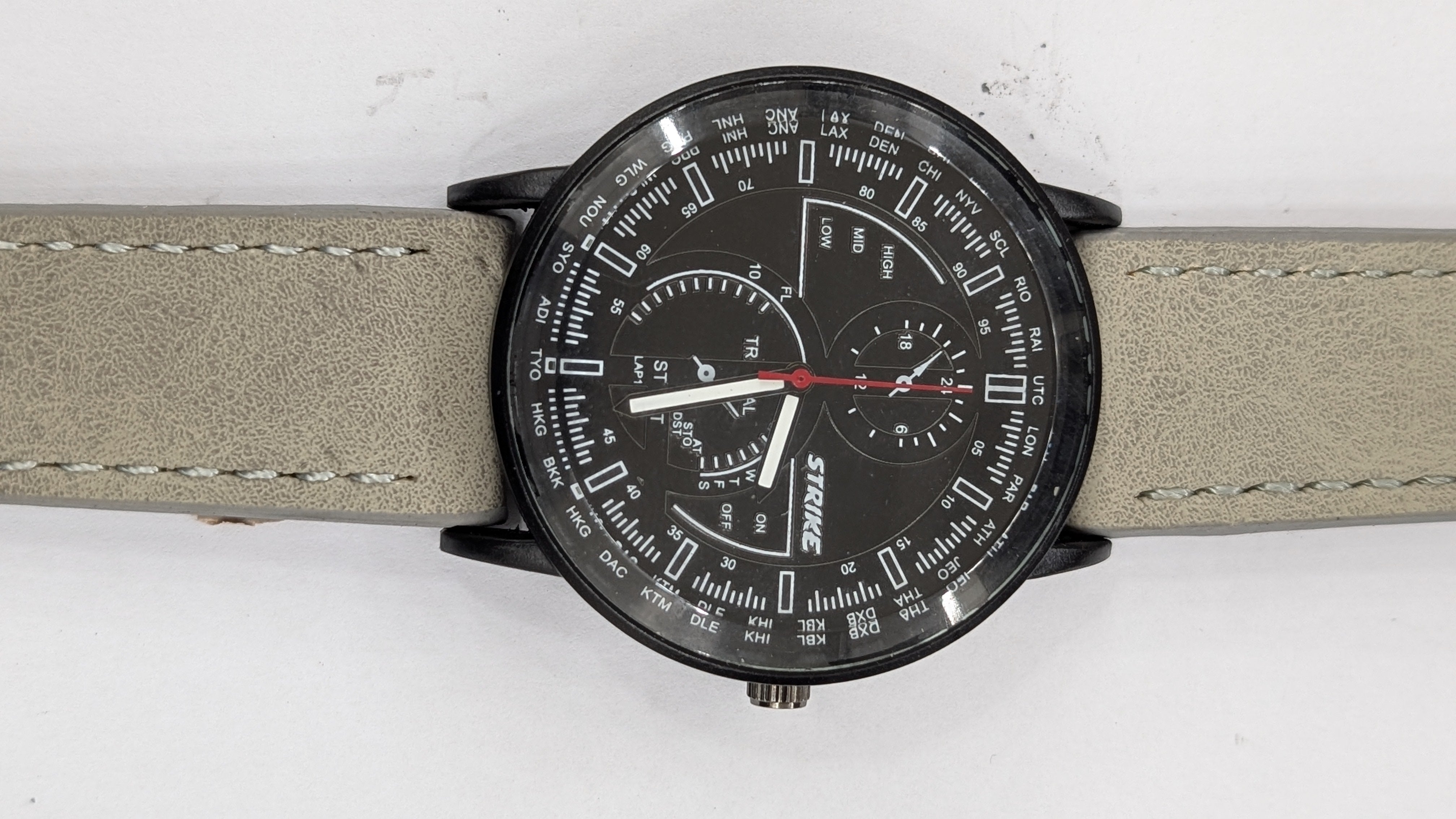 GearLine Dual Strap Gray & Blue Men Watch