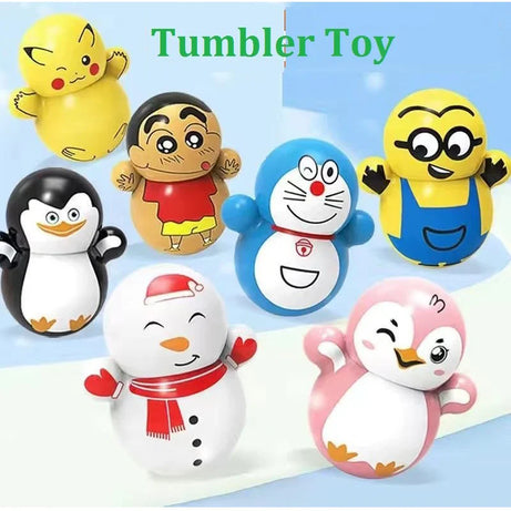 Roly-Poly Toy Tumbler Shaking Fidget Doll (Random Color) – 3Pcs