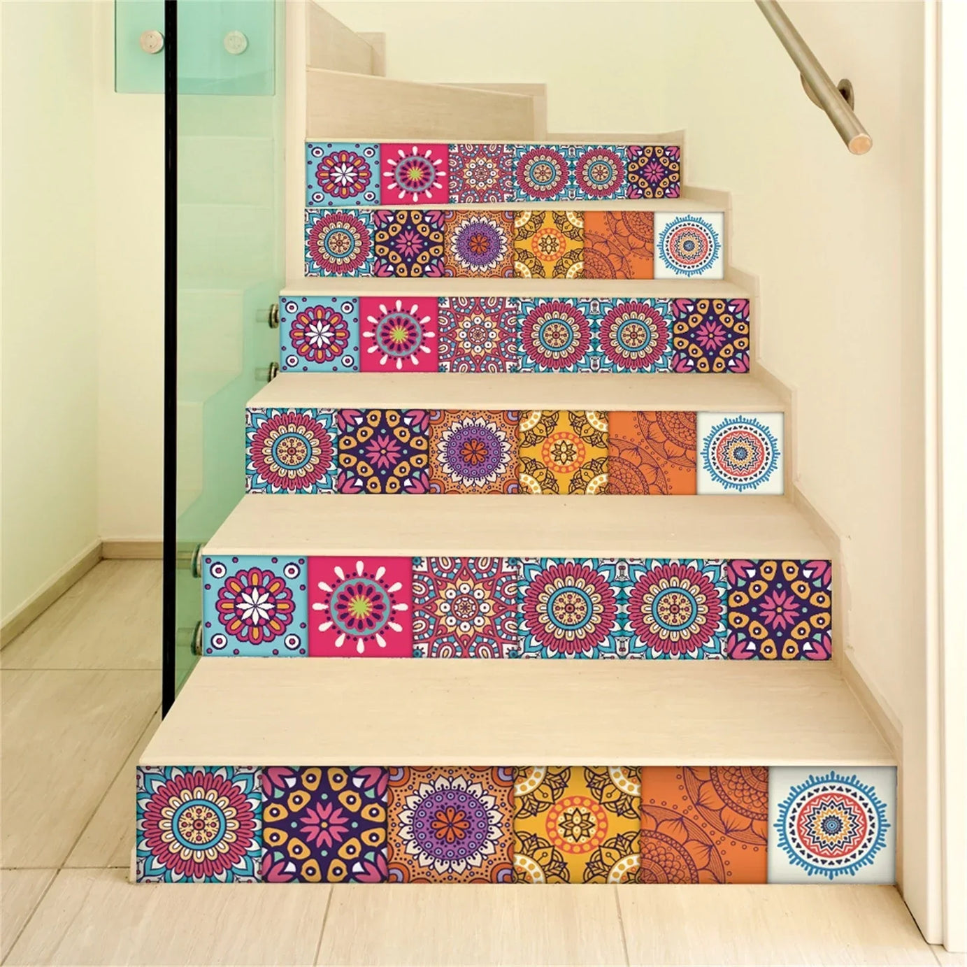 50Pcs Walls Self Adhesive Tile Sticker For Home Decor