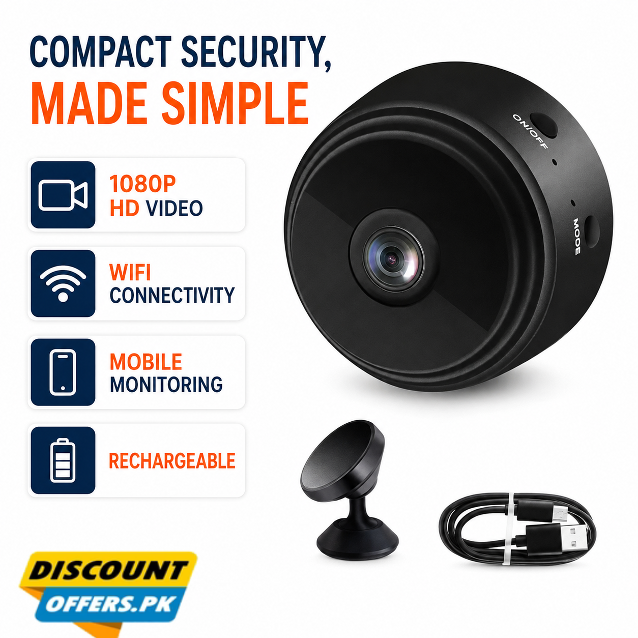 A9 Security Camera 1080P HD with Wireless monitoring