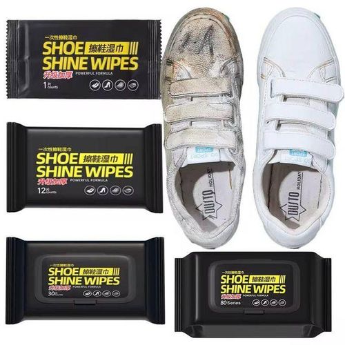(Pack of 2) Disposable Shoe Cleaning Wet Wipes For Quick Shine