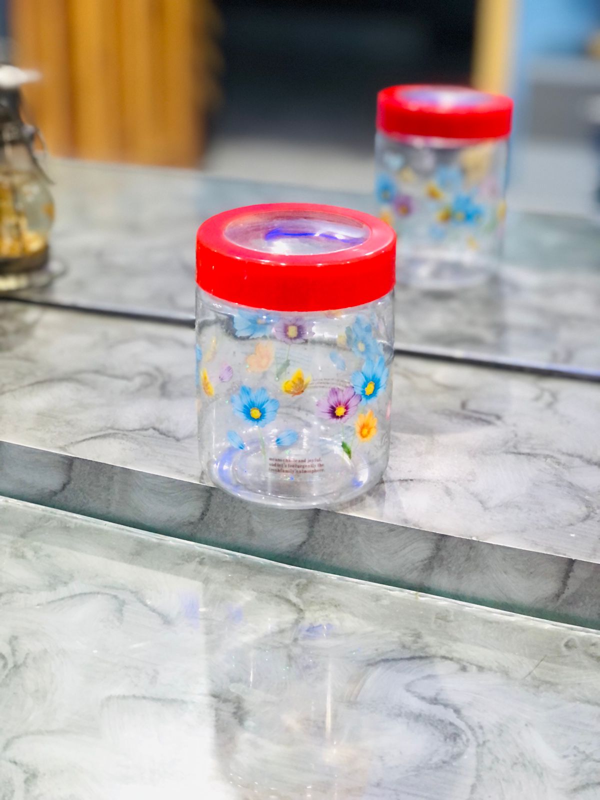 (Pack of 4) Plastic Mini Nimco Jar Storage Box For Home and Outdoor Use