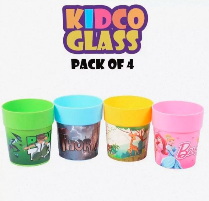 Pack Of 4 Kidco Kids Glass in Multi Colors For Kids