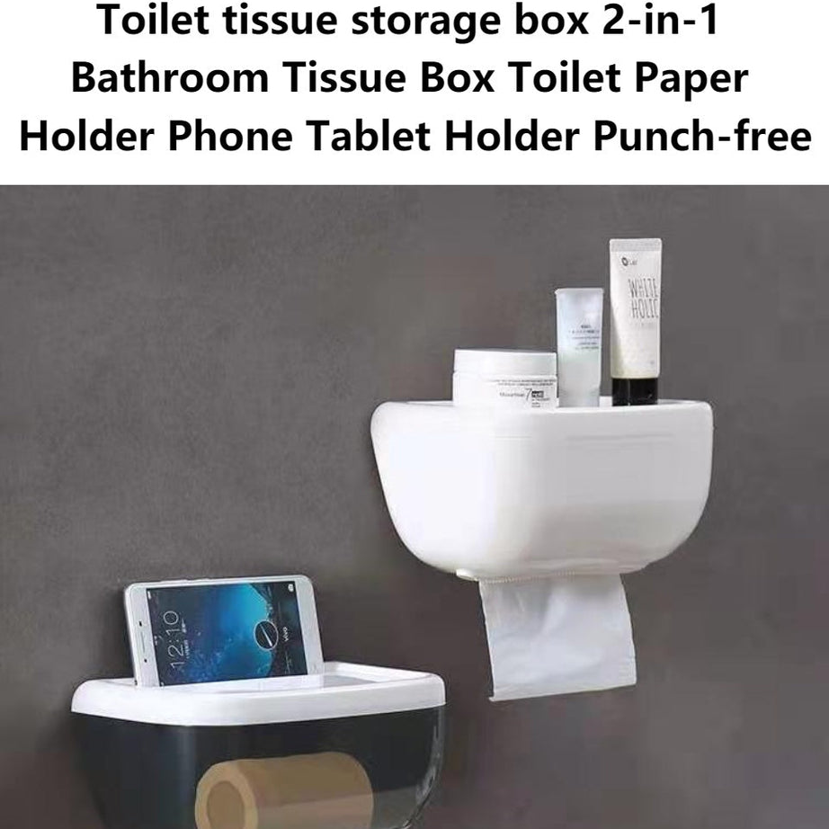 Waterproof Wall Mount Tissue Box Holder For Bathroom, Toilet and Kitchen