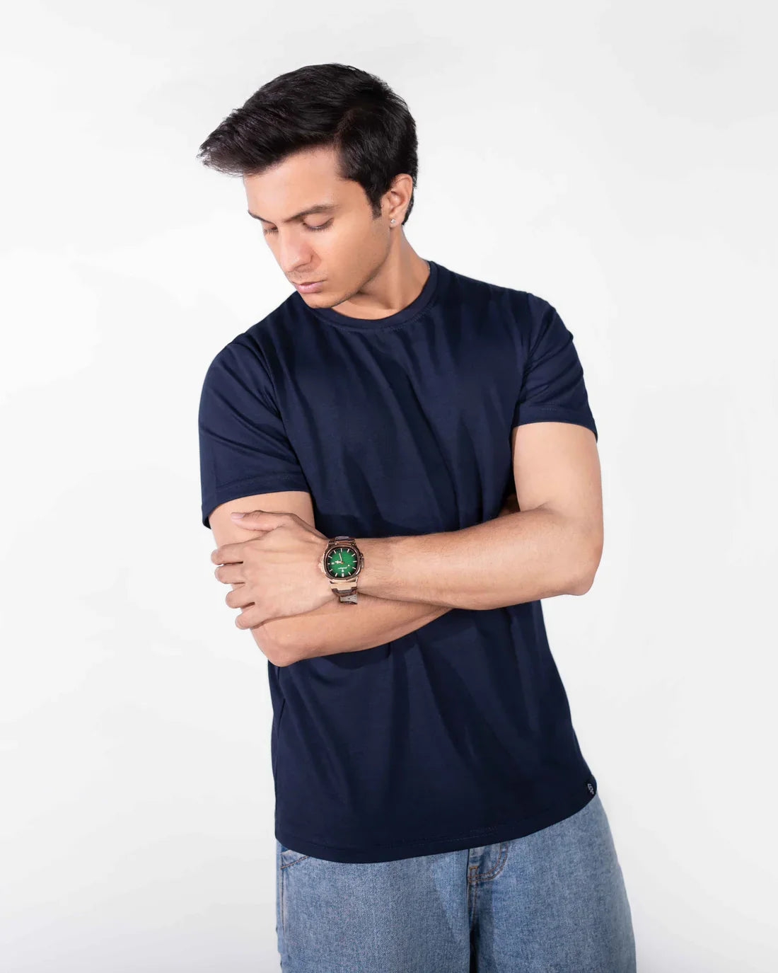 Navy Blue Basic T-Shirt