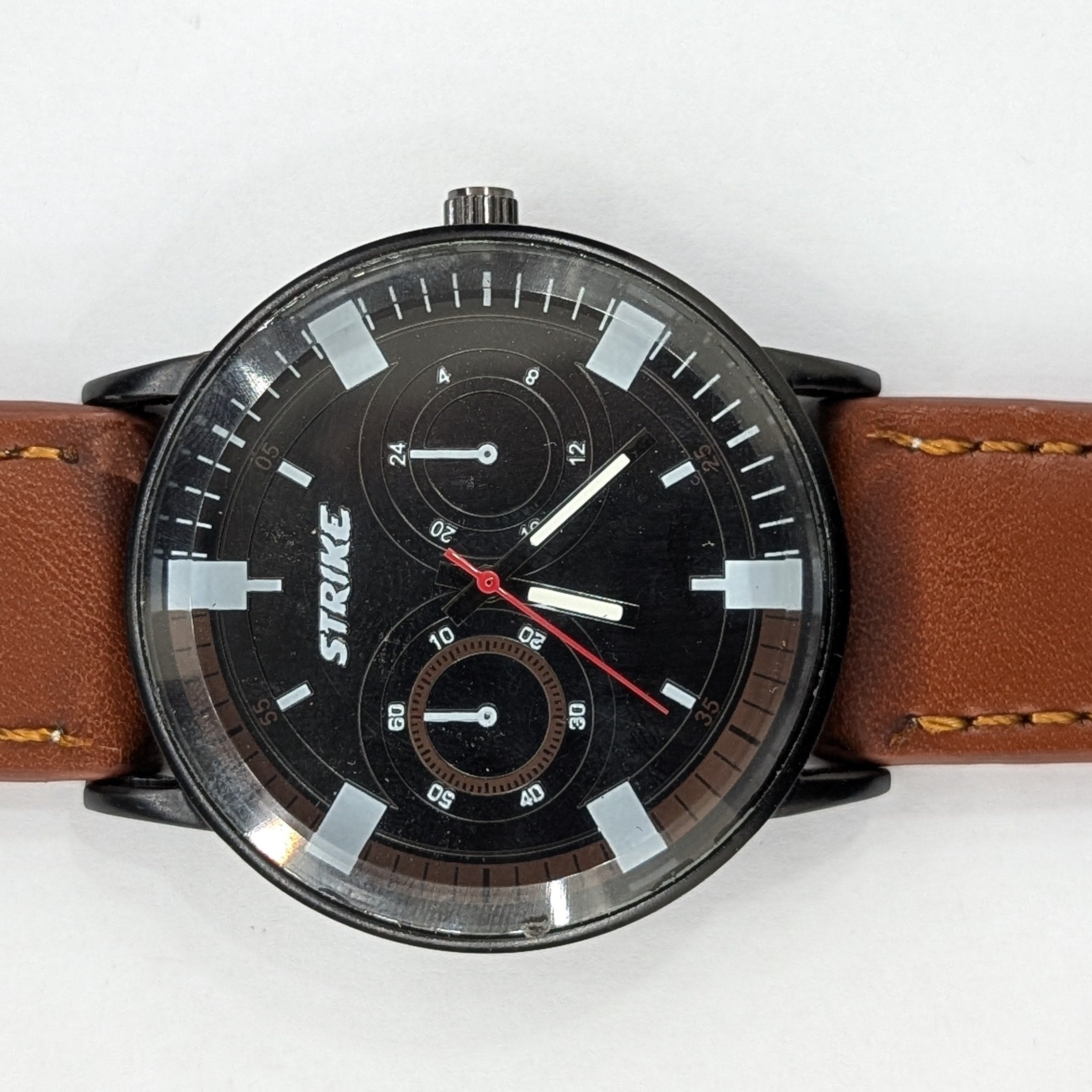 GearLine Dual Strap Black & Brown Men Watch