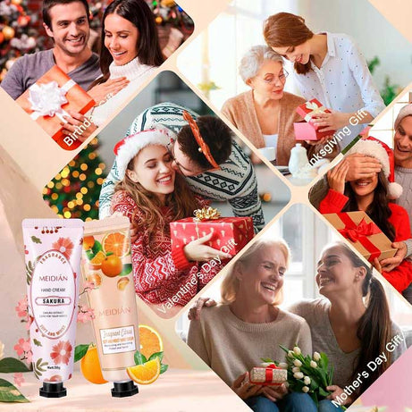 Pack Of 5 Meidian Fruit Extract Moisturizing Perfumed Hand Cream Set