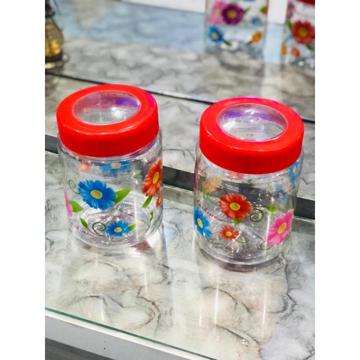 (Pack of 4) Plastic Mini Nimco Jar Storage Box For Home and Outdoor Use