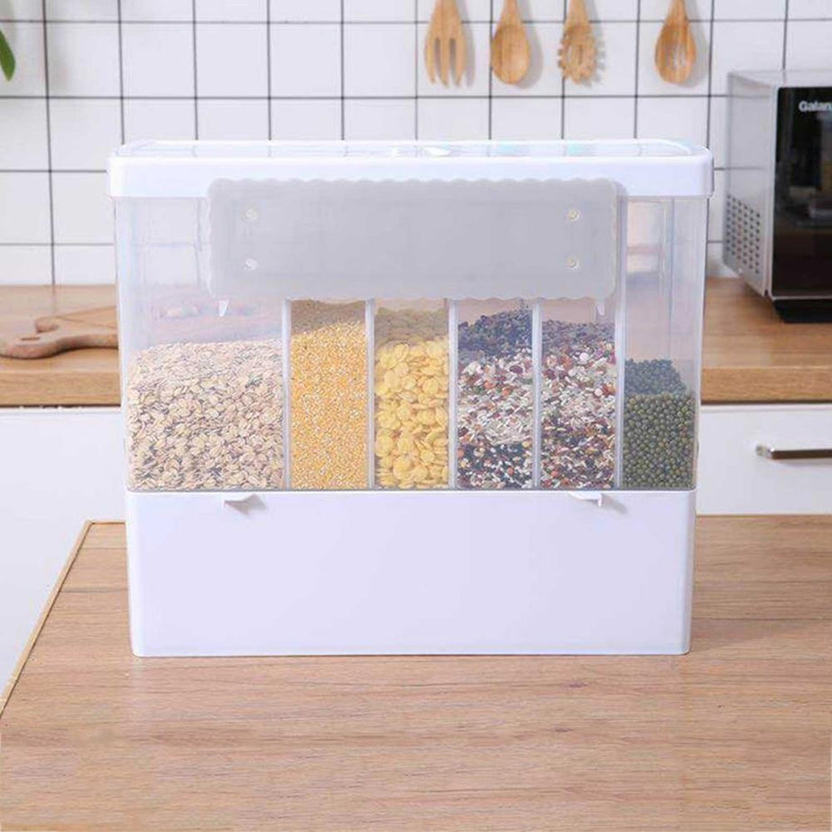 Wall Mounted 10 kg Rice Bucket & Pulse Dispenser Rs 3999