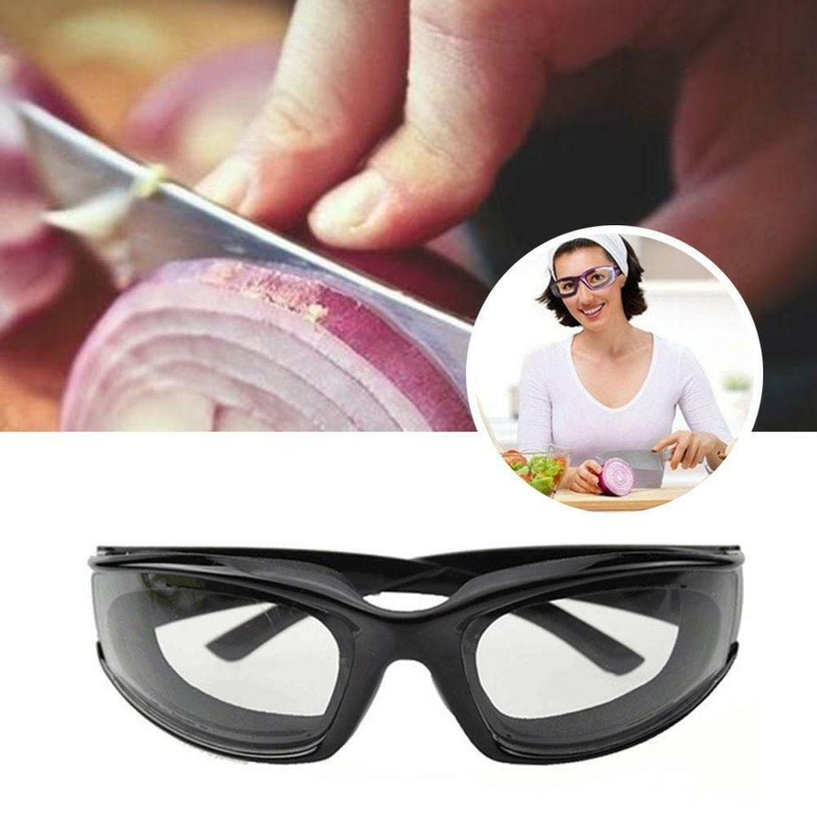 New Tears Free Onion Goggles Glasses Kitchen Slicing Eye Protect Built In Sponge Darvaza Special Giveaway in Rs 499