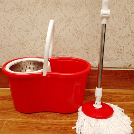Steel Bucket Spin – 360° Degree Rotation Push/Pull Micro Fiber Clean Mop