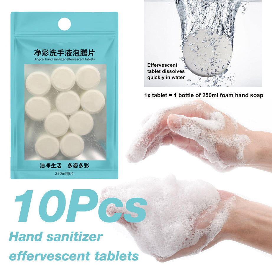 Soaps Water Melting Effervescent Tablet Foam Hands Sanitizer For Clean Hands